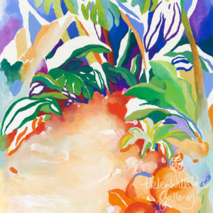 Tropic Garden with Hibiscus
