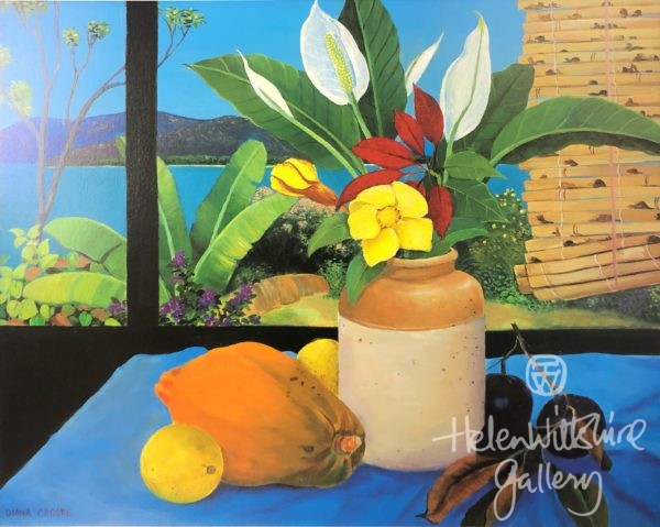 Still Life With Fruit and Flowers by Diana Crooke